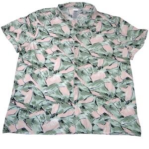 Stranger Things Netflix Official Merch Men's Short Sleeve Button Up Shirt XL